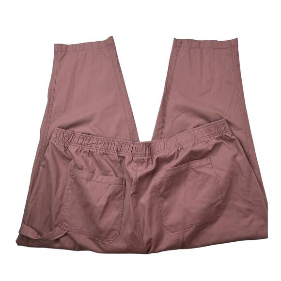 Old Navy Womens Plus 3X Comfort Waistband Puce Pink Straight Elastic Waist Pants - Picture 15 of 16